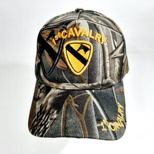 US Army 1st Cavalry Men's Camouflage Ball Cap One